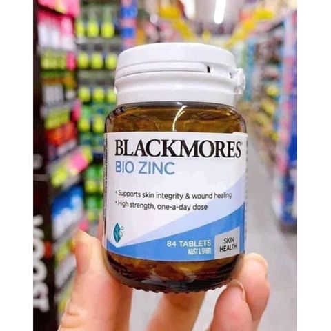 Viên uống bổ sung Kẽm Blackmores 84 viên - Hỗ trợ làm đẹp da, ngừa mụn và dưỡng da khỏe mạnh từ Úc