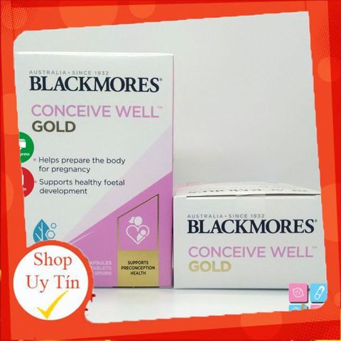 Viên Uống Tăng Khả Năng Thụ Thai Blackmores Conceive Well Gold 56 Viên - Bổ Trứng Hỗ Trợ Mang Thai Từ Úc