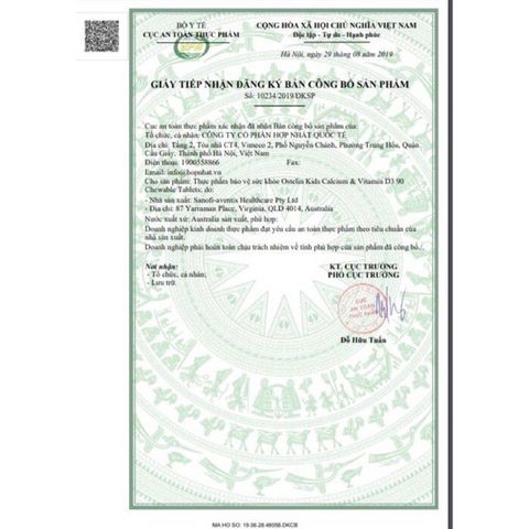 Vitamin D & Canxi Khủng Long Ostelin 90 viên - Kẹo bổ sung cho bé từ 2-13 tuổi, hỗ trợ phát triển chiều cao và xương chắc khỏe