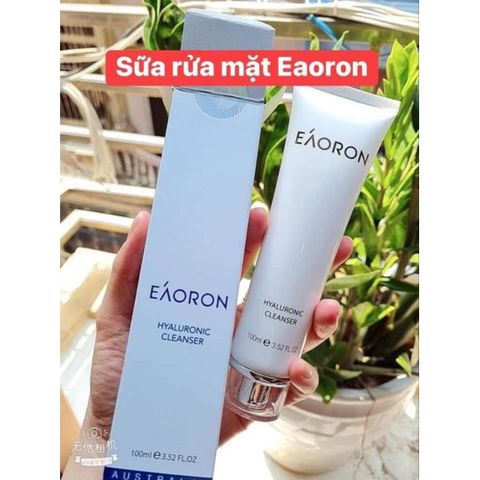 Sữa Rửa Mặt Trắng Sáng Da EAORON Hyaluronic Cleanser 100ml - Dưỡng Ẩm, Làm Sạch Da Mặt Nhẹ Nhàng, Phù Hợp Với Làn Da Nhạy Cảm