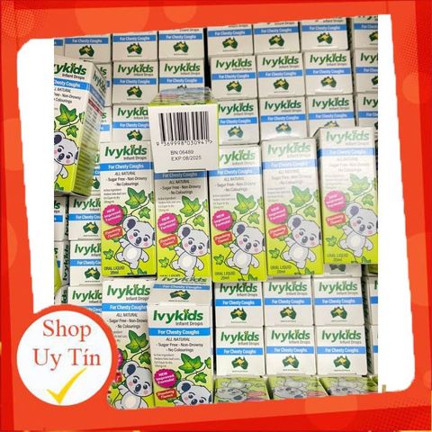 Tinh Chất Ivy Kids (Ivy Leaf) 20ml - Giảm Ho An Toàn Cho Trẻ Sơ Sinh, Không Đường, Không Glut..en, Tăng Cường Đường Hô Hấp