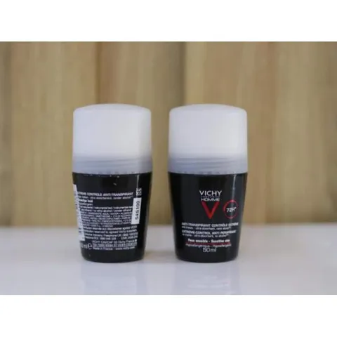 Lăn Khử Mùi Vichy - Giảm Tiết Mồ Hôi 48h, Không Mùi, Không Ố Vàng Áo, Hàng Pháp Chính Hãng cho Da Nhạy Cảm, Nam Nữ Sử Dụng