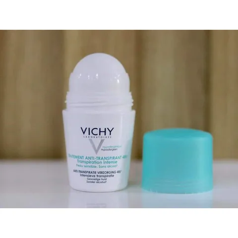 Lăn Khử Mùi Vichy - Giảm Tiết Mồ Hôi 48h, Không Mùi, Không Ố Vàng Áo, Hàng Pháp Chính Hãng cho Da Nhạy Cảm, Nam Nữ Sử Dụng