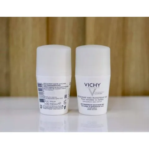 Lăn Khử Mùi Vichy - Giảm Tiết Mồ Hôi 48h, Không Mùi, Không Ố Vàng Áo, Hàng Pháp Chính Hãng cho Da Nhạy Cảm, Nam Nữ Sử Dụng