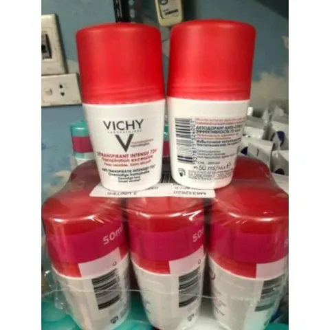 Lăn Khử Mùi Vichy - Giảm Tiết Mồ Hôi 48h, Không Mùi, Không Ố Vàng Áo, Hàng Pháp Chính Hãng cho Da Nhạy Cảm, Nam Nữ Sử Dụng