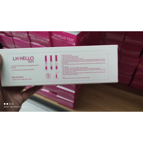 Que Thử Rụng Trứng LH HELLO TEST - Hộp 7 Test, Xác Định Thời Điểm Rụng Trứng, Giúp Mang Thai Theo Ý Muốn
