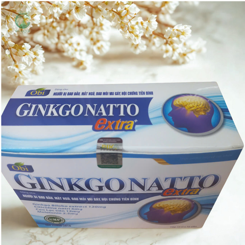Viên Uống GINKGONATTO Extra - Hỗ Trợ Giảm Đau Đầu, Mất Ngủ, Tăng Cường Tuần Hoàn Máu Não, An Thần Tự Nhiên