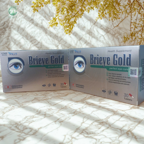Viên Uống Brieye Gold - Hỗ Trợ Cải Thiện Thị Lực, Giảm Mỏi Mắt, Bảo Vệ Mắt Khỏe Mạnh Cho Người Lớn Tuổi, Dùng Thường Xuyên Với Thiết Bị Điện Tử