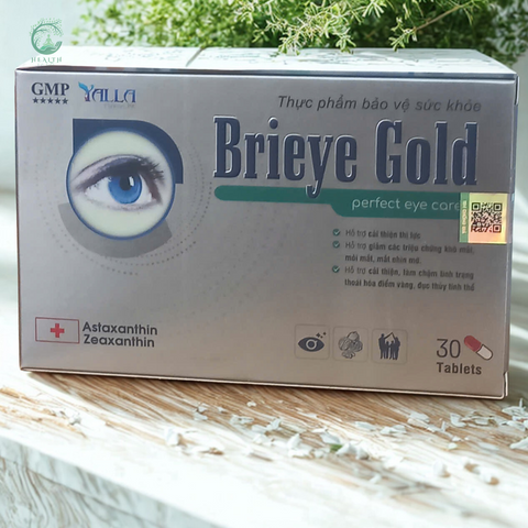 Viên Uống Brieye Gold - Hỗ Trợ Cải Thiện Thị Lực, Giảm Mỏi Mắt, Bảo Vệ Mắt Khỏe Mạnh Cho Người Lớn Tuổi, Dùng Thường Xuyên Với Thiết Bị Điện Tử