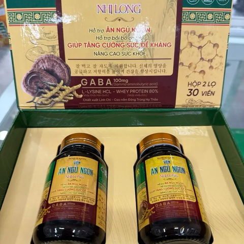 Viên Ăn Ngủ Ngon Nhị Long 60 Viên - Hỗ Trợ Giấc Ngủ Sâu và Tăng Cường Sức Đề Kháng Tự Nhiên, Bổ Sung Dinh Dưỡng Chất Lượng
