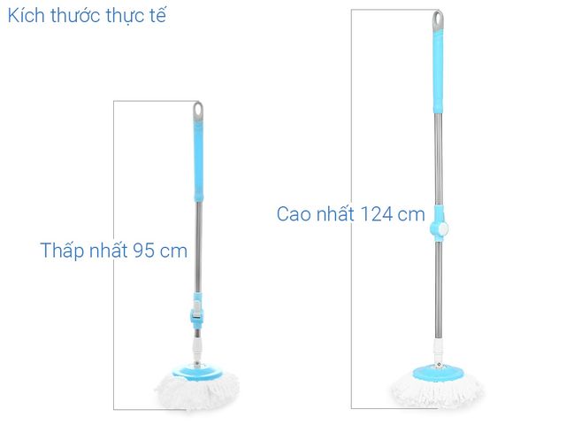 Cây Lau Nhà Thông Minh Đa Năng 360 Độ Jubilee Mart - Combo 3 Bông Lau Microfiber Chống Xước, Dễ Sử Dụng cho Nhà Sạch Sẽ
