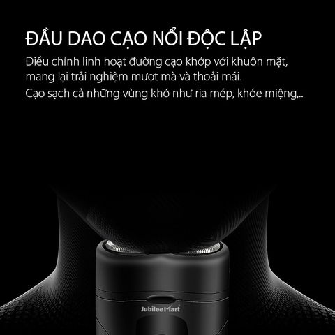 Máy Cạo Râu 2 Lưỡi Kép JUBILEE MART - Siêu Bền, Sạc Type-C, An Toàn Cho Da, Dễ Dàng Vệ Sinh