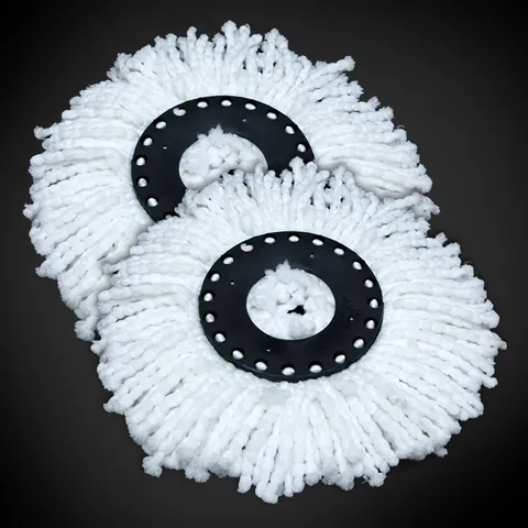 Combo 5 Bông Lau Nhà Thay Thế 360 Độ - Microfiber Thấm Hút Tốt, Giao Màu Ngẫu Nhiên Cho Nhà Bếp