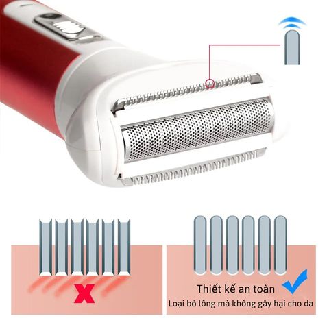 Máy Cạo Lông Mini Cầm Tay Jubilee Mart 5 in 1 - Tông Đơ Đa Năng Chống Nước, Triệt Lông An Toàn, Hiệu Quả Tại Nhà