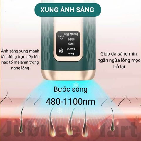 Máy Triệt Lông Lạnh Jubilee Mart - Công Nghệ IPL Toàn Thân, Không Đau Rát, Dễ Dàng Sử Dụng, Giải Pháp Làm Đẹp Hiện Đại