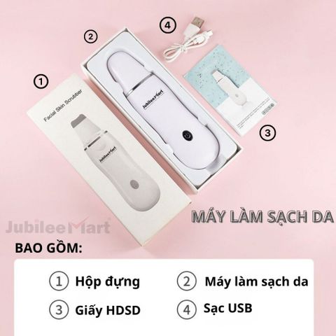 Máy Cà Da Mụn Mini Jubilee Mart - Máy Sủi Da Cầm Tay Giảm Dầu Nhờn, Làm Sạch Da Hiệu Quả, Công Suất 3W, Dễ Dàng Sử Dụng