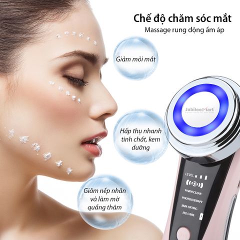 Máy massage mặt đẩy tinh chất Ion Jubilee Mart JB-618 làm sạch sâu cấp ẩm dưỡng da BH 2 NĂM