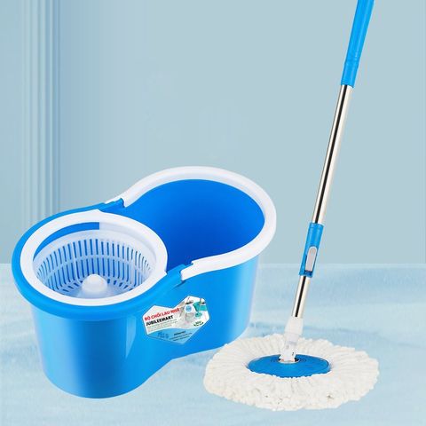 [Freeship BH 2 NĂM] Bộ lau nhà tròn Jubilee xoay 360 độ có bánh xe  kèm bông lau Lồng nhựa an toàn