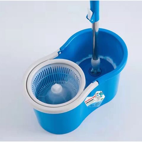 [Freeship BH 2 NĂM] Bộ lau nhà tròn Jubilee xoay 360 độ có bánh xe  kèm bông lau Lồng nhựa an toàn
