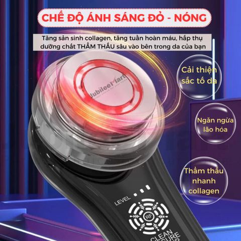 Máy Massage Mặt Nóng Lạnh Jubilee Mart 5 In 1 - Máy Đẩy Tinh Chất, Nâng Cơ, Trẻ Hóa Da, Chăm Sóc Da Chuyên Sâu Tại Nhà
