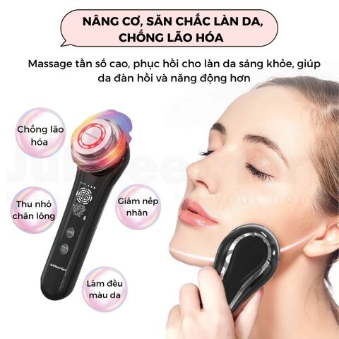 Máy Massage Mặt Nóng Lạnh Jubilee Mart 5 In 1 - Máy Đẩy Tinh Chất, Nâng Cơ, Trẻ Hóa Da, Chăm Sóc Da Chuyên Sâu Tại Nhà