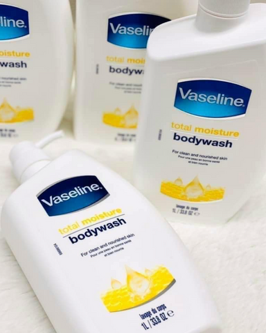 Sữa Tắm Vaseline Trắng Da Dưỡng Ẩm 1L - Sản Phẩm Chăm Sóc Da Mềm Mại, Sáng Khỏe Từ Mỹ