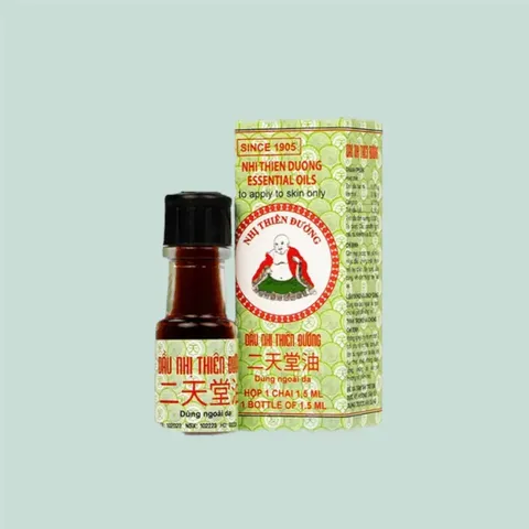 Dầu Nhị Thiên Đường 1.5ml - Hỗ Trợ Cảm Mạo, Phong Hàn, Sổ Mũi - Sản Phẩm Thảo Dược Truyền Thống Việt Nam