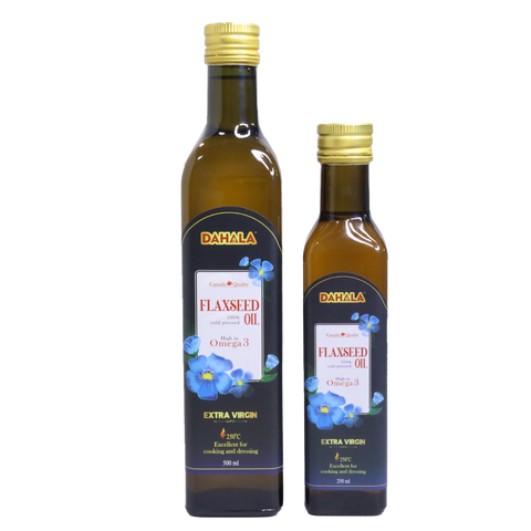 Dầu Hạt Lanh Ép Lạnh DAHALA 500ML - Giàu Omega 3,6,9 Từ Canada, Tự Nhiên, Không Chất Bảo Quản, Lợi Ích Cho Sức Khỏe