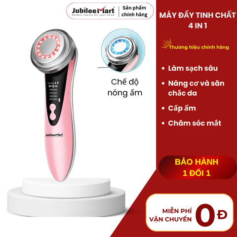 Máy massage mặt đẩy tinh chất Ion Jubilee Mart JB-618 làm sạch sâu cấp ẩm dưỡng da BH 2 NĂM