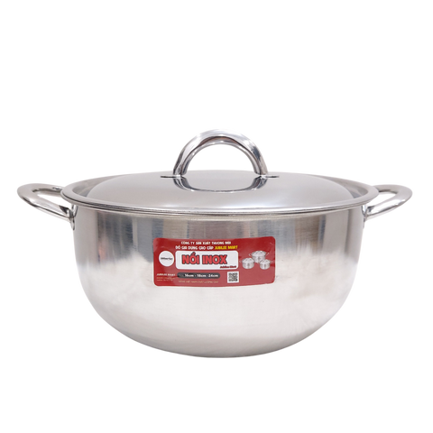 Bộ 3 Nồi Inox 430 Cao Cấp Jubilee Mart - Nồi Chịu Nhiệt Dùng Bếp Gas, Bếp Từ, Cho Gia Đình 2-6 Người, Bảo Hành 24 Tháng