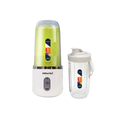 Máy Xay Sinh Tố Cầm Tay Mini Jubilee Mart 400ML - Công Nghệ Nhật Bản, 10 Lưỡi Dao Sắc Bén, Sạc Pin USB Tiện Dụng