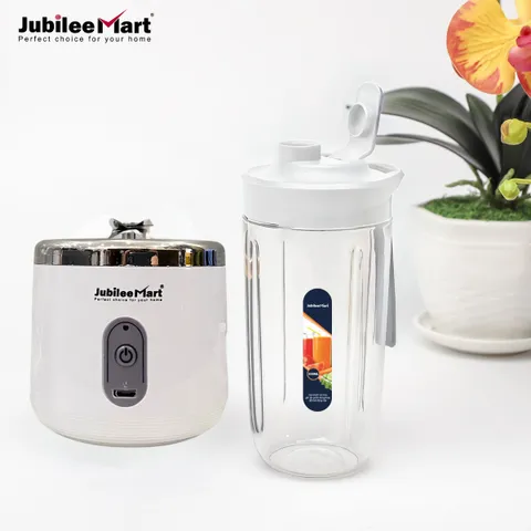 Máy Xay Sinh Tố Cầm Tay Mini Jubilee Mart 400ML - Công Nghệ Nhật Bản, 10 Lưỡi Dao Sắc Bén, Sạc Pin USB Tiện Dụng
