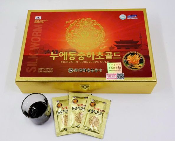 Nước Đông Trùng Hạ Thảo Cao Cấp Kang Hwa Han Health Hàn Quốc - 60 Gói Tăng Cường Sức Khỏe Gan, Tim Mạch, Phổi, Chống Mệt Mỏi