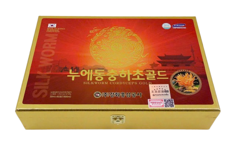 Nước Đông Trùng Hạ Thảo Cao Cấp Kang Hwa Han Health Hàn Quốc - 60 Gói Tăng Cường Sức Khỏe Gan, Tim Mạch, Phổi, Chống Mệt Mỏi