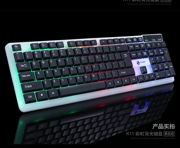Combo Bàn Phím Giả Cơ và Chuột Game T11 Limeide - Đèn LED Đổi Màu, Thiết Kế Chuyên Nghiệp, Dùng Cho Game Thủ
