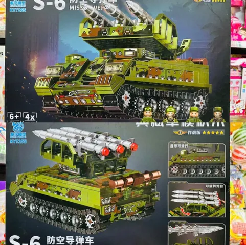 Bộ lắp ráp mô hình xe tăng KY7255 S-6 Missile Vehicle