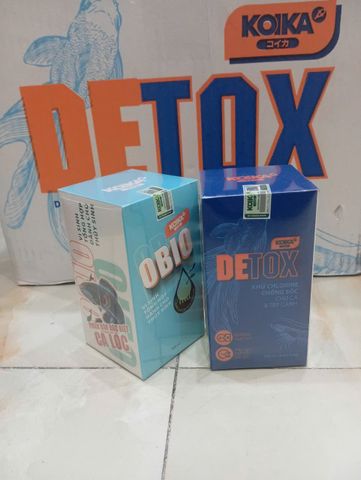COMBO KOIKA Obio & Detox - Giải pháp hoàn hảo cho bể cá cảnh, khử chlorine, làm sạch nước, cải thiện sức khỏe cá tùy chỉnh
