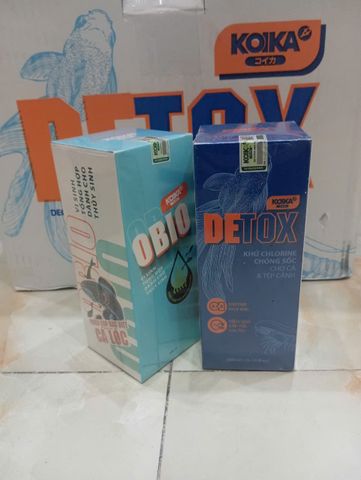 COMBO KOIKA Obio & Detox - Giải pháp hoàn hảo cho bể cá cảnh, khử chlorine, làm sạch nước, cải thiện sức khỏe cá tùy chỉnh