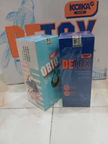 COMBO KOIKA Obio & Detox - Giải pháp hoàn hảo cho bể cá cảnh, khử chlorine, làm sạch nước, cải thiện sức khỏe cá tùy chỉnh