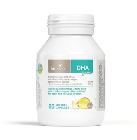 Viên uống bổ sung DHA cho bé Bio Island 60 viên - Hỗ trợ phát triển trí não, thị giác - Nhập khẩu chính ngạch từ Úc