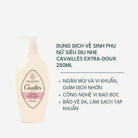 Dung Dịch Vệ Sinh Phụ Nữ Cavaillès L'intime 250ml - Công Nghệ Hữu Cơ Dưỡng Ẩm, Dịu Nhẹ Cho Da Nhạy Cảm