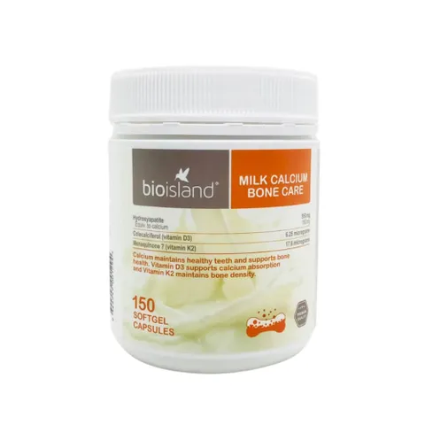 Viên sữa bổ sung canxi Bioisland Milk Calcium Bone Care - Hỗ trợ chắc khỏe xương, vitamin D3 & magnesium cho mọi lứa tuổi
