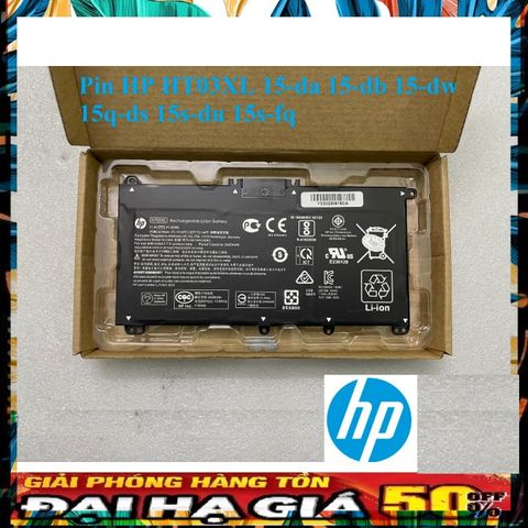 Pin Laptop HP HT03XL Chính Hãng Đen - Tương Thích Các Mẫu 15-da 15-db 15-dw 15q-ds 15s-du 15s-fq, Bảo Hành 100% và Đổi Mới.