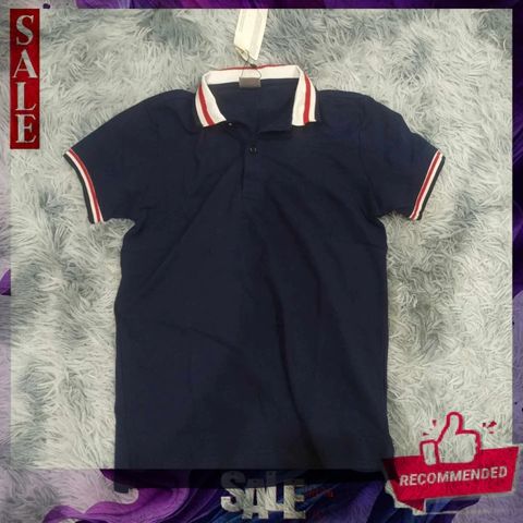 Áo phông Polo Nam Nữ Cổ Viền Kẻ Xanh Than - Chất Vải Cá Sấu Thun Cotton Mát, Dáng Ôm Thời Trang, Phù Hợp Đi Chơi và Đi Làm