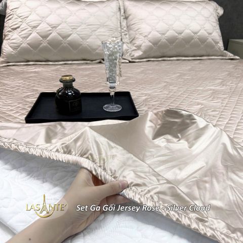 Bộ Ga Gối Lụa Jersey LASANTE Cao Cấp – Êm Ái, Co Giãn Nhẹ, Thoáng Mát Cho Phòng Ngủ Hiện Đại, Chất Liệu Thoáng Khí