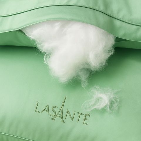 Gối Ngủ Cao Cấp Lasante Green Pearl – Bông Lông Vũ Mềm Mại, Không Xẹp, Kích Thước Lớn 45x65cm và 50x70cm, Chất Liệu Tự Nhiên
