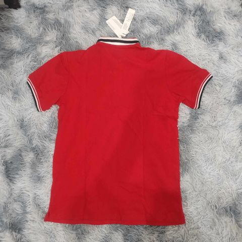 Áo Polo Nam Q26 Đỏ - Chất Cotton Mềm Mịn, Thấm Hút, Phối Màu Tay Áo Thời Trang Lịch Lãm cho Đi Chơi, Đi Học, Đi Làm