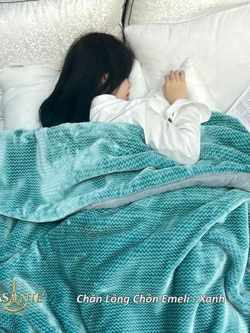 Chăn Lông Tuyết Chồn Cao Cấp Emeli 2mx2m3 Chính Hãng Lasante Siêu Nhẹ 3.6 Kg Mềm Mịn, Ấm Áp Mùa Đông