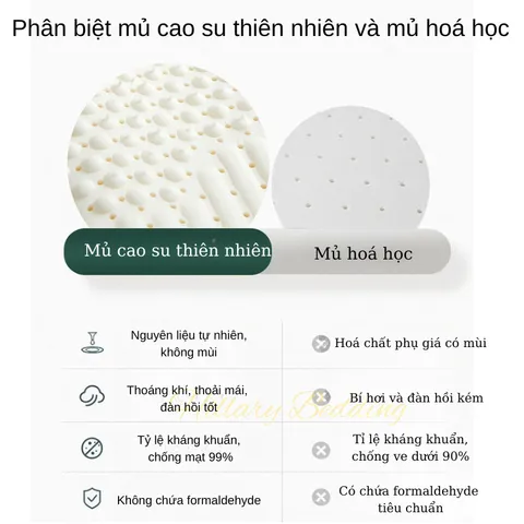 Gối Cao Su Thiên Nhiên 40x60  Form Hạt Massage Cổ Vai Gáy Chính Hãng Lasante