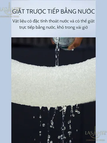 Gối Ngủ Thoáng Khí Dạng Sợi 30x50 Chống Nóng Giặt Trực Tiếp Bằng Nước (kèm vỏ gối cotton)